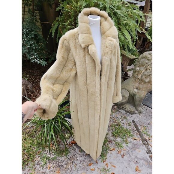 Newport News Jackets & Blazers - Vintage Newport News FAUX FUR LONG COAT Runway Y2K Jacket Small